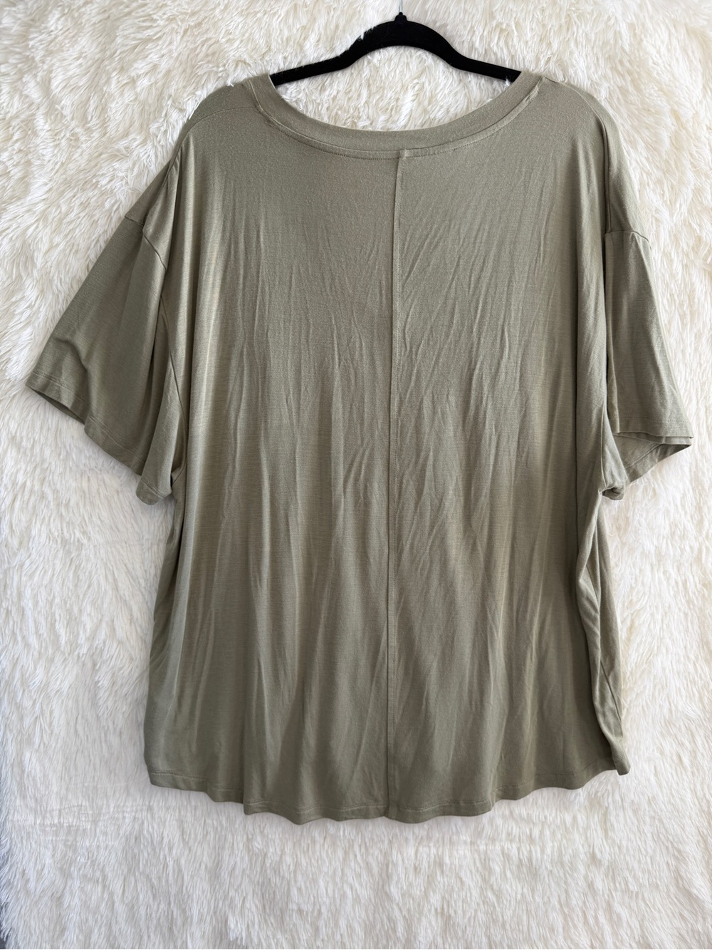 American Eagle Womens Soft & Sexy Modal V-Neck Tee Size XXL Olive Green Capsule - Picture 5 of 7